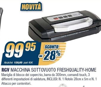 RGV Macchina Sottovuoto Freshquality-Home