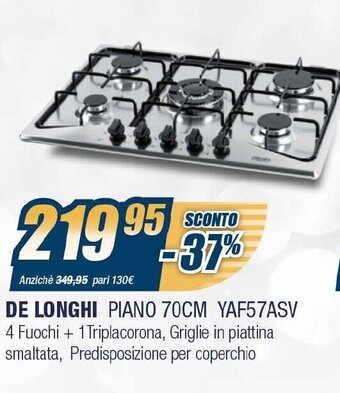 De Longhi Piano 70cm YAF57ASV