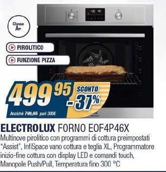 Sinergy Electrolux Forno EOF4P46X offerta