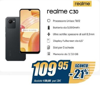Sinergy realme C30 offerta
