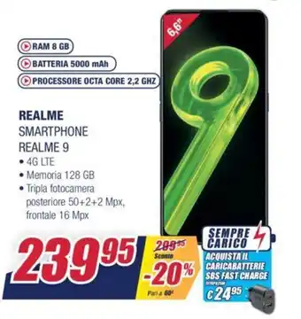 Trony realme 9 Smartphone offerta