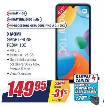 Trony Xiaomi Smartphone Redmi 10C offerta