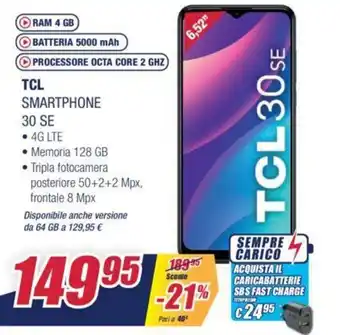 Trony TCL Smartphone 30 SE offerta