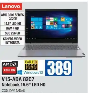 Wellcome Lenovo V15-ADA 82C7 Notebook 15.6" LED HD offerta
