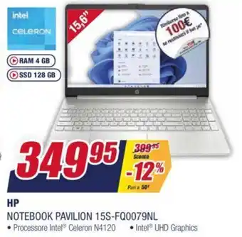 Trony hp Notebook Pavilion 15S-FQ0079NL offerta