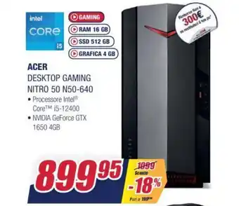 Trony acer Desktop Gaming Nitro 50 N50-640 offerta