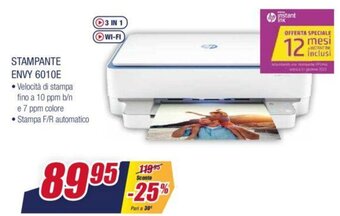 Trony hp Stampante Envy 6010E offerta