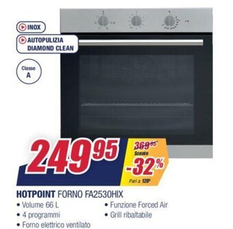 Trony Hotpoint Forno FA2530HIX offerta