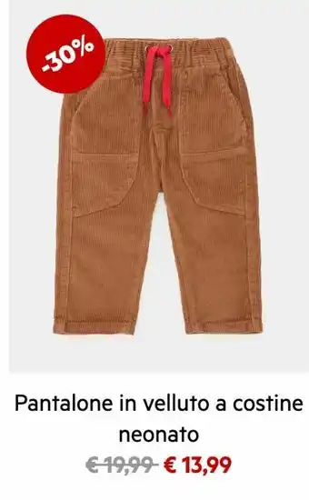 Pantalone in velluto a costine neonato