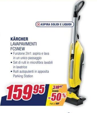 Trony Kärcher Lavapavimenti FC5NEW offerta