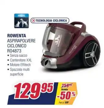 Trony Rowenta Aspirapolvere Ciclonico RO4873 offerta