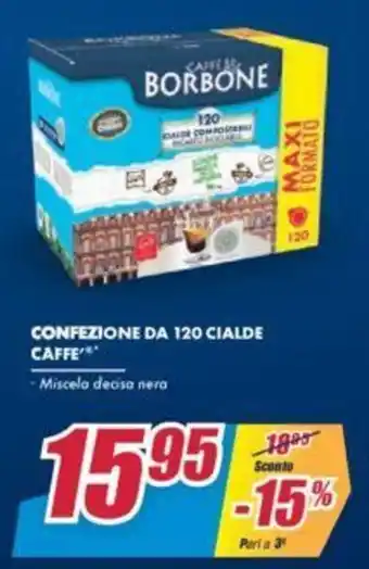 Trony Confezione da 120 Cialde Caffè offerta