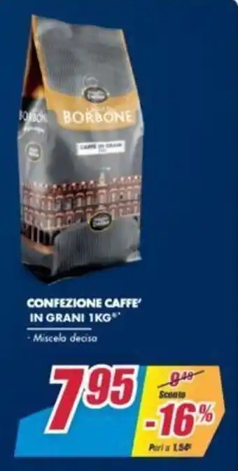 Trony Confezione Caffè in Grani 1Kg offerta