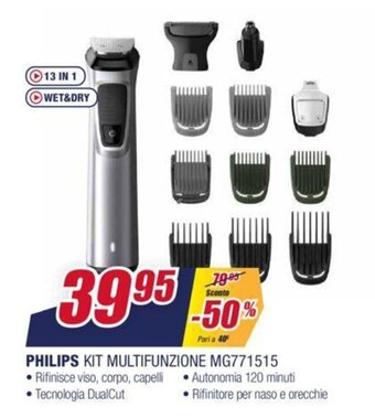 Trony Philips Kit Multifunzione MG771515 offerta