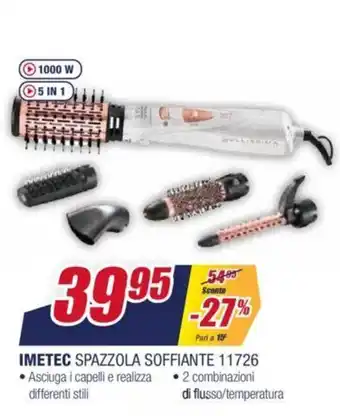 Trony Imetec Spazzola Soffiante 11726 offerta