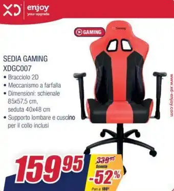 Trony XD Sedia Gaming XDGC007 offerta
