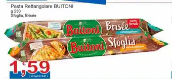Sidis Buitoni Pasta Rettangolare 230 g Sfoglia, Brisèe offerta