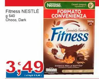 Sidis Nestlé Fitness 540 g Choco, Dark offerta