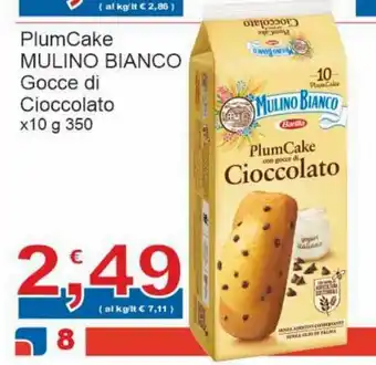 Sidis Mulino Bianco Plum Cake Gocce di Cioccolato x10 g 350 offerta