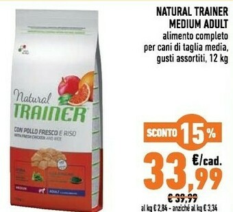 Conad Natural Trainer Medium Adult Alimento Per Cani offerta