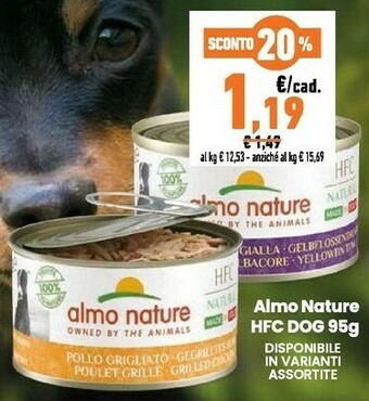 Conad Almo Nature HFC DOG 95g offerta
