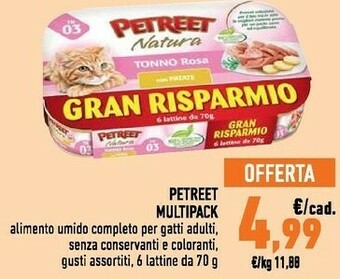 Conad Petreet Multipack Alimento Umido Completo Per Gatti Adulti offerta