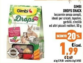 Conad Gimbi Drops Snack offerta