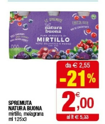 Iperal Natura Buona - Curcuma In Spremuta Tropicale offerta