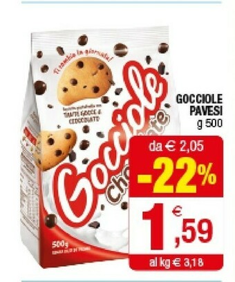 Iperal Pavesi Gocciole Chocolate 500 G(ml) offerta