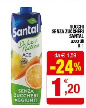 Iperal Santal Succhi Senza Zuccheri offerta