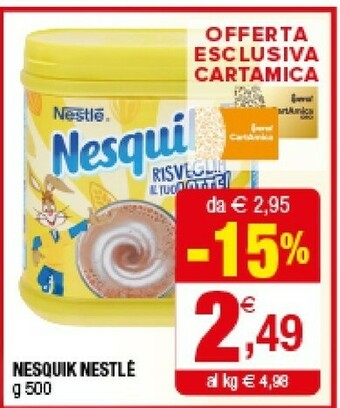 Iperal Nestlè Cereali Nesquik offerta