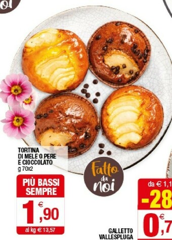Iperal Tortina Di Mele O Pere E Cioccolato offerta