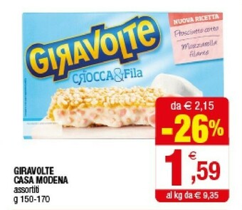 Iperal Casa Modena Giravolte 170 G(ml) offerta