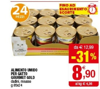 Iperal Purina Alimento Umido Per Gatto Gourmet Gold offerta