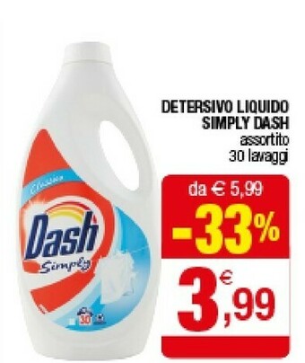 Iperal Dash Detersivo Liquido Simply offerta