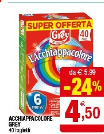 Grey Acchiappacolore 40 Foglietti