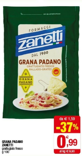 Iperal Zanetti Grana Padano offerta