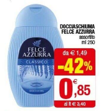 Iperal Felce Azzurra Docciaschiuma offerta