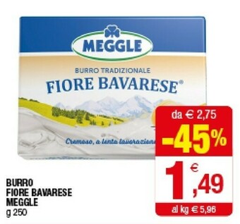 Meggle - Burro Fiore Bavarese 250 G(ml)
