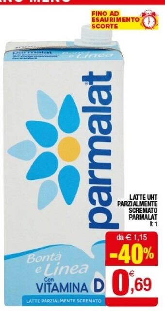 Iperal Parmalat Latte Fresco Parzialmente Scremato offerta