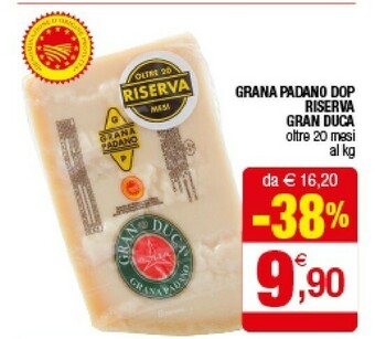Iperal Gran duca Grana Padano Dop Riserva offerta