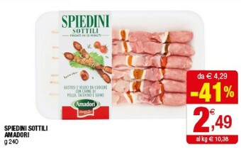 Iperal Amadori Spiedini Sottili offerta