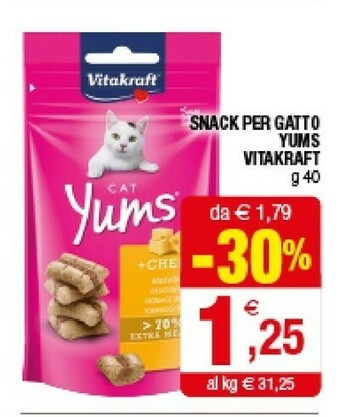 Iperal Vitakraft Snack Per Gatto Yums offerta