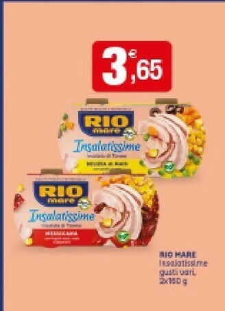 Iperal Rio Mare Insalatissime Mais E Tonno offerta