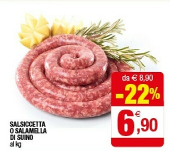Iperal Salsiccetta O Salamella Di Suino offerta