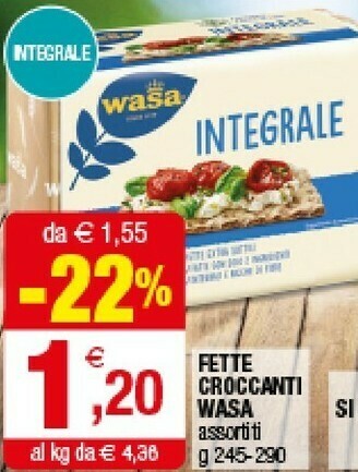 Iperal Wasa Fette Croccanti offerta