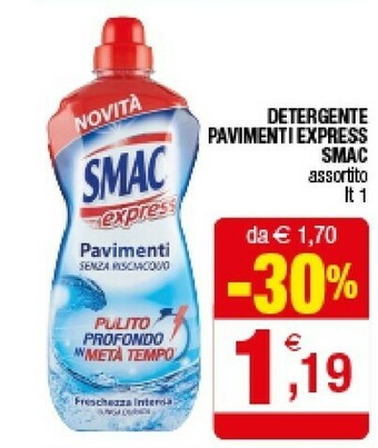 Iperal Smac Detergente Pavimenti Express offerta