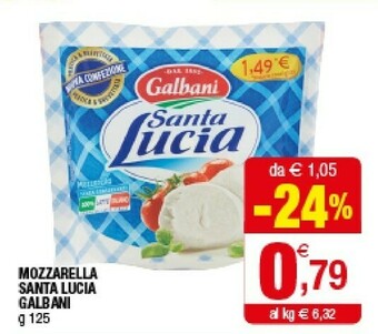 Iperal Galbani Santa Lucia Mozzarella offerta