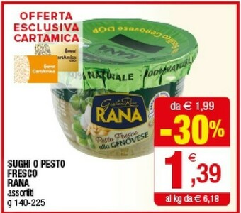 Iperal Giovanni Rana Sughi Fresco offerta