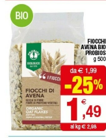 Iperal Probios Fiocchi Di Avena offerta